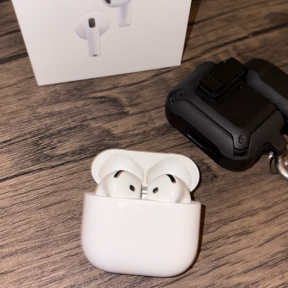 Wireless White Earbuds with Charging Case